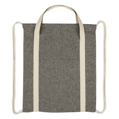 ZORA, ranac od recikliranog pamuka, 200 g/m2, crni