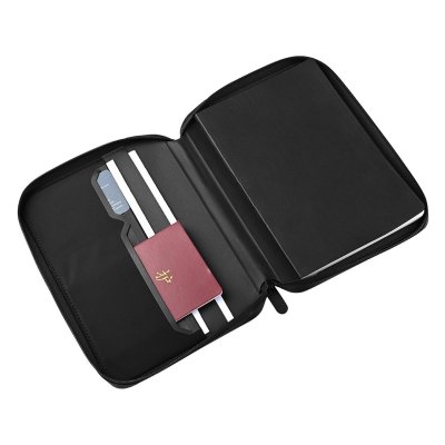 FUTRO, portfolio sa notesom a5 u poklon kutiji, crni