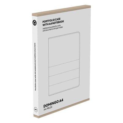 DOMINGO A4, portfolio sa blokom za beleške a4, plavi