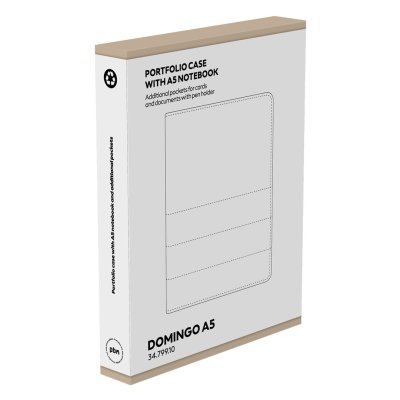 DOMINGO A5, portfolio sa notesom a5, crni