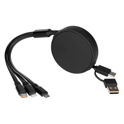 ONES 6IN1, usb type-c kabl za punjenje i prenos podataka, 6 u 1, 20w, crni