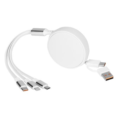 ONES 6IN1, usb type-c kabl za punjenje i prenos podataka, 6 u 1, 20w, beli