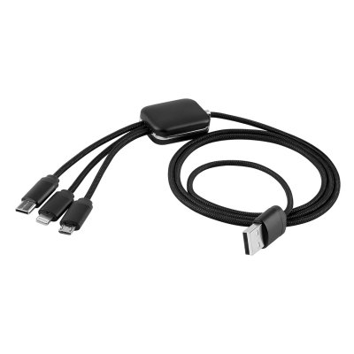 ODON 3IN1, usb kabl za punjenje 3 u 1, 12w, crni
