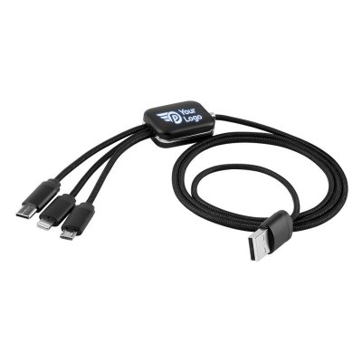 ODON 3IN1, usb kabl za punjenje 3 u 1, 12w, crni