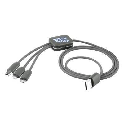 ODON 3IN1, usb kabl za punjenje 3 u 1, 12w, sivi