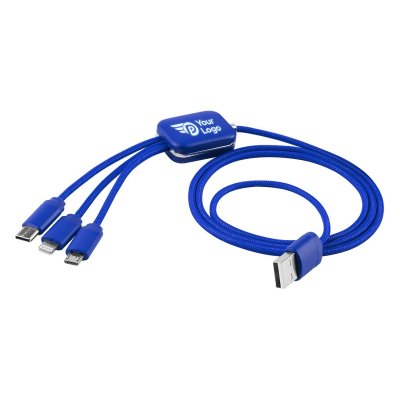 ODON 3IN1, usb kabl za punjenje 3 u 1, 12w, rojal plavi