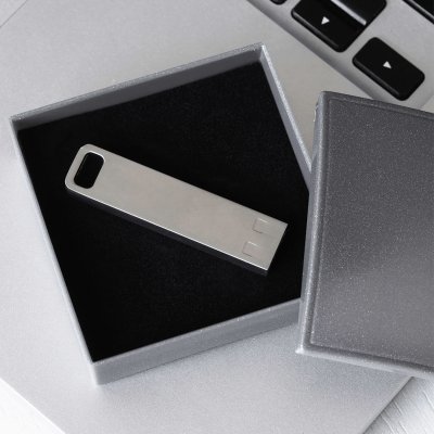 DEOCOM, usb flash memorija, mat metalna, 64GB