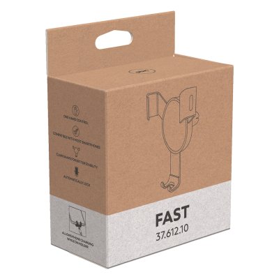 FAST, držač mobilnih telefona za automobil, crni