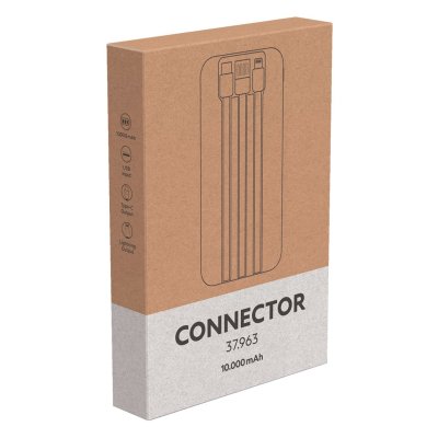CONNECTOR, pomoćna baterija, 10.000 mah, crna