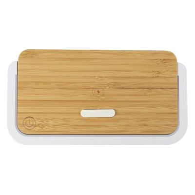 LANTERN, bežični punjač, 15w i držač telefona sa lampom, bež