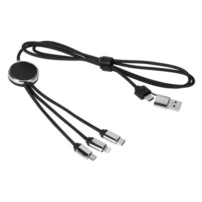BETA 6IN1, usb kabl za punjenje i prenos podataka, 6 u 1, crni