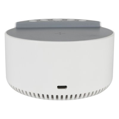 RENNE, bežični zvučnik 3w, bežični punjač 15w, sa 6 melodija za spavanje, beli