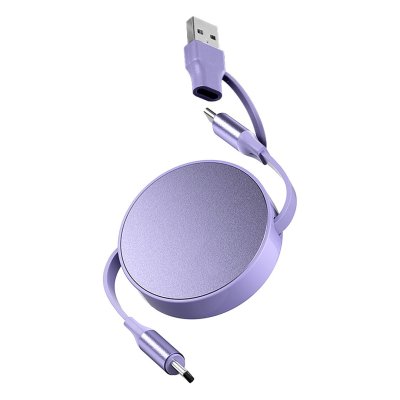 FURIO 2IN1, usb type-c kabl za punjenje i prenos podataka, 2 u 1, 240w, lila