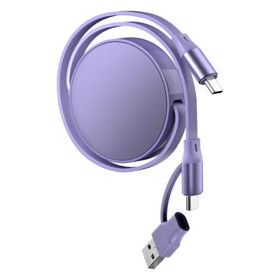 FURIO 2IN1, usb type-c kabl za punjenje i prenos podataka, 2 u 1, 240w, lila