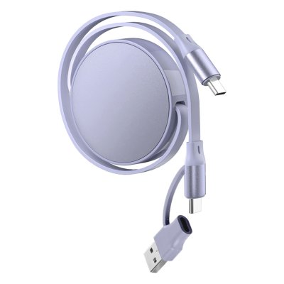 FURIO 2IN1, usb type-c kabl za punjenje i prenos podataka, 2 u 1, 240w, lila