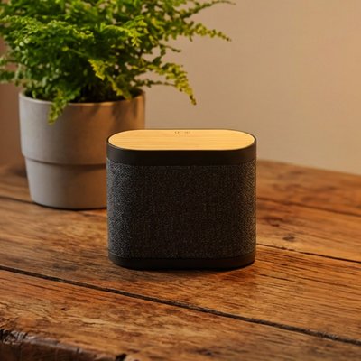 BAND, bežični zvučnik, 5w i bežični punjač, 15w, crni