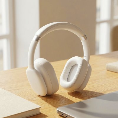 BELL, sklopive bežične slušalice, bela