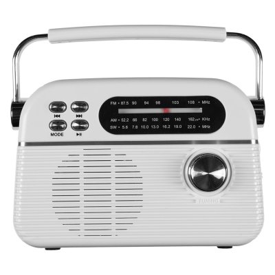 RETRO TUNE, radio i bežični zvučnik, 3w, beli
