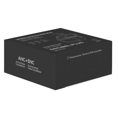 DECIBEL PLUS, bežične stereo slušalice, bele