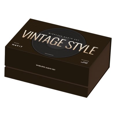 HENDRIX, audio set 2/1, slušalice i bežični zvučnik 2 x 10w, u poklon kutiji, crni