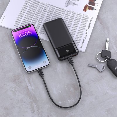 CONNECTOR LED, pomoćna baterija, 10.000 mah, crna