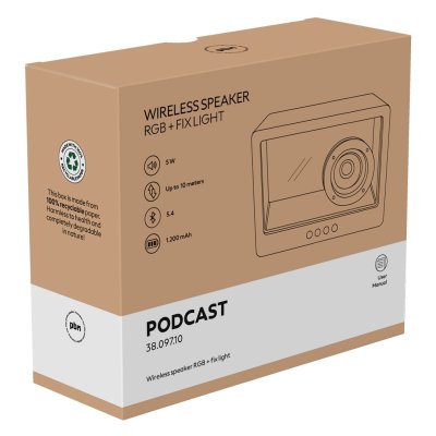 PODCAST, bežični zvučnik, 5w, crni