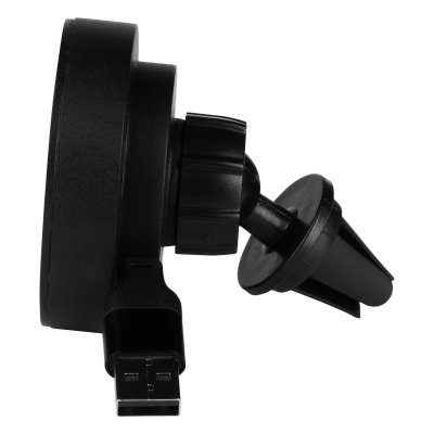 WADE, držač i bežični punjač mobilnih telefona za automobil, 15w, crni