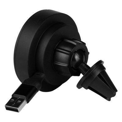 WADE, držač i bežični punjač mobilnih telefona za automobil, 15w, crni