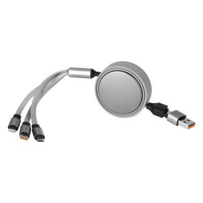 INDUCTOR 60W 6IN1, usb type-c kabl za punjenje i prenos podataka, 6 u 1, 60w, sivi