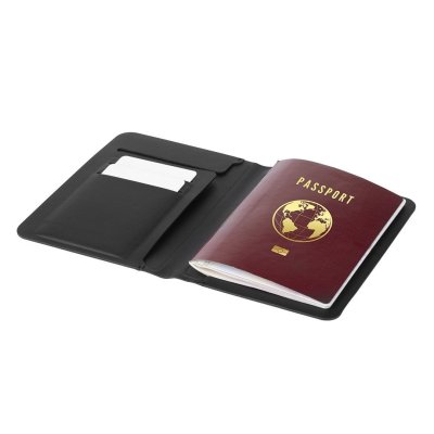PASSPORT FINDER, futrola za pasoš sa funkcijom lociranja, crni