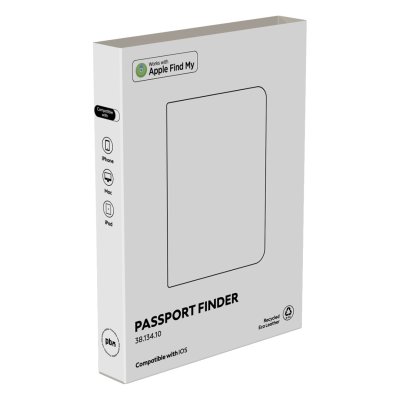 PASSPORT FINDER, futrola za pasoš sa funkcijom lociranja, crni