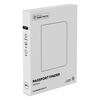 PASSPORT FINDER, find my futrola za pasoš sa funkcijom lociranja, crna