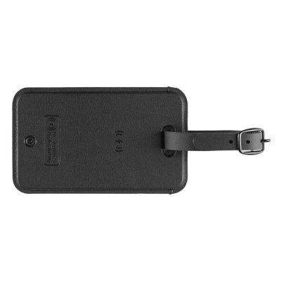 LUGGAGE FINDER, identifikaciona kartica za putnu torbu sa funkcijom lociranja, crni