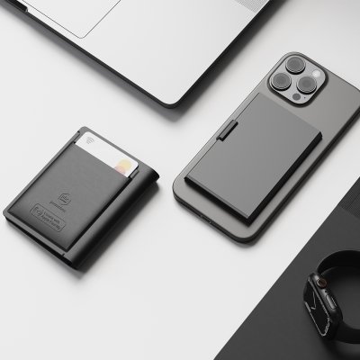 WALLET CARD FINDER, novčanik za kartice sa funkcijom lociranja, apple findmy, crni