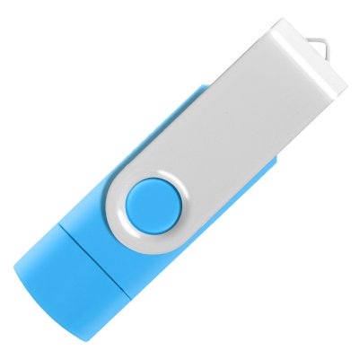 SMART C WHITE, usb flash memorija, svetlo plavi, 64GB