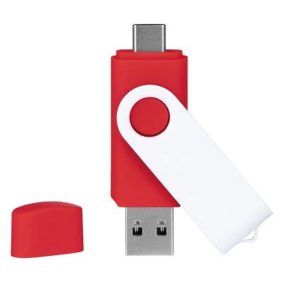 SMART C WHITE, usb flash memorija, crveni, 64GB