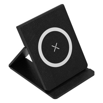 MAXWELL, sklopivi držač za telefon i bežični punjač, 15w, crni