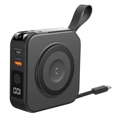 Univerzalni putni punjač / pomoćna baterija, 10.000 mAh, PD 20W, MagSafe BARACUDA