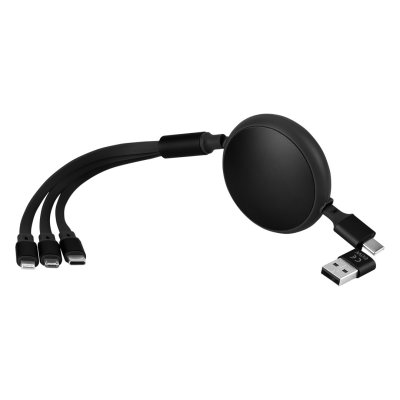 KEPLER 6IN1, usb type-c kabl za punjenje i prenos podataka, 6 u 1, 60w, crni