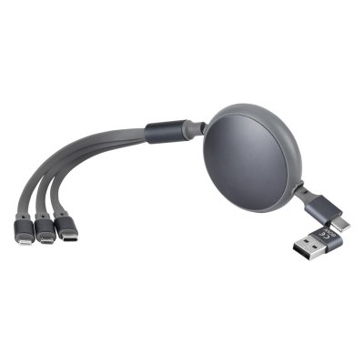 KEPLER 6IN1, usb type-c kabl za punjenje i prenos podataka, 6 u 1, 60w, tamno sivi