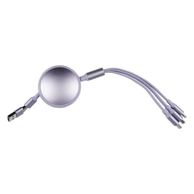 KEPLER 6IN1, usb type-c kabl za punjenje i prenos podataka, 6 u 1, 60w, lila