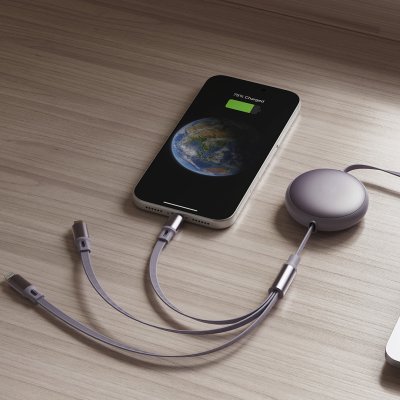 KEPLER 6IN1, usb type-c kabl za punjenje i prenos podataka, 6 u 1, 60w, lila