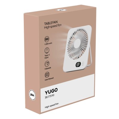 YUGO, ventilator sa 5 brzina, beli