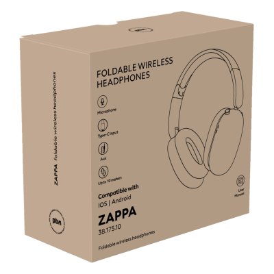 ZAPPA, sklopive bežične slušalice, crne