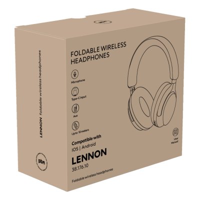 LENNON, sklopive bežične slušalice, crna