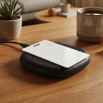 DERAX CARD, kartica sa funkcijom lociranja, apple findmy, bela