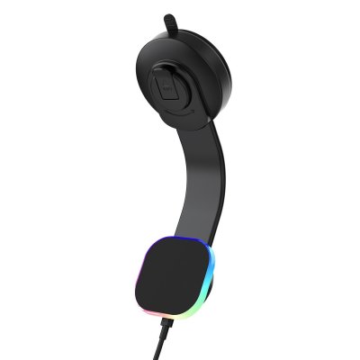 HOOK, držač i bežični punjač mobilnih telefona za automobil, 15w, crni