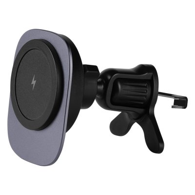 LANDO, držač i bežični punjač mobilnih telefona za automobil, tamno sivi