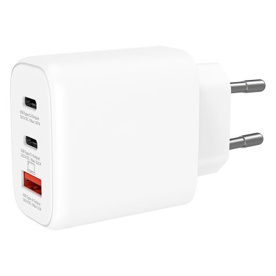 POWER CHARGER 65W PD EU, zidni punjač 65 w, beli