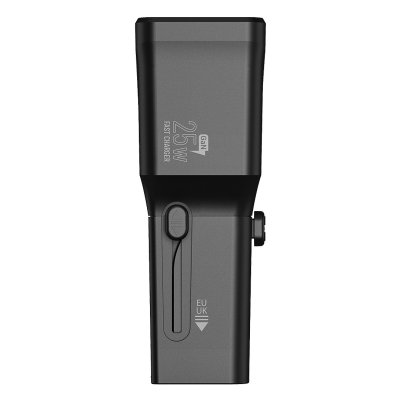 INTER CHARGER 25W, univerzalni putni zidni punjač, 25w, crni